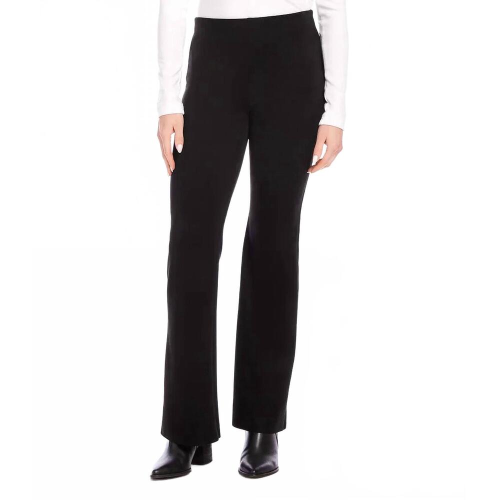 NEW KAREN KANE fillis faux suede bootcut pants in black